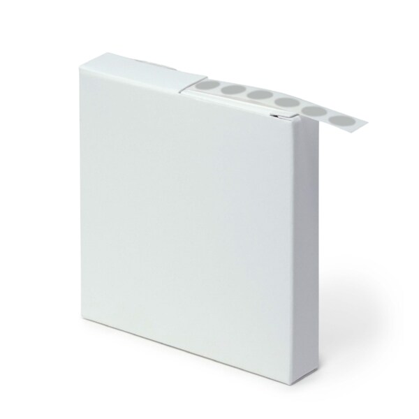 Cryo Label Dots 9.5mm Dots for 0.5-1.5ml Tubes Silver Roll Form